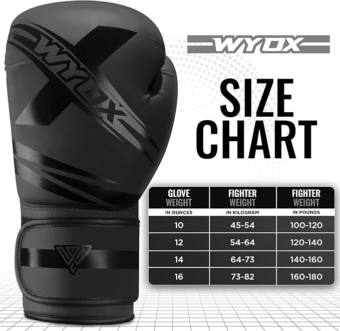 Wyox Boxing Gloves for Men & Women – Professional Training, Sparring & Heavy Bag Gloves for Boxing, Kickboxing, Muay Thai, MMA – Premium Leather, Multi-Layer Shock Absorption, Ventilated Palm
