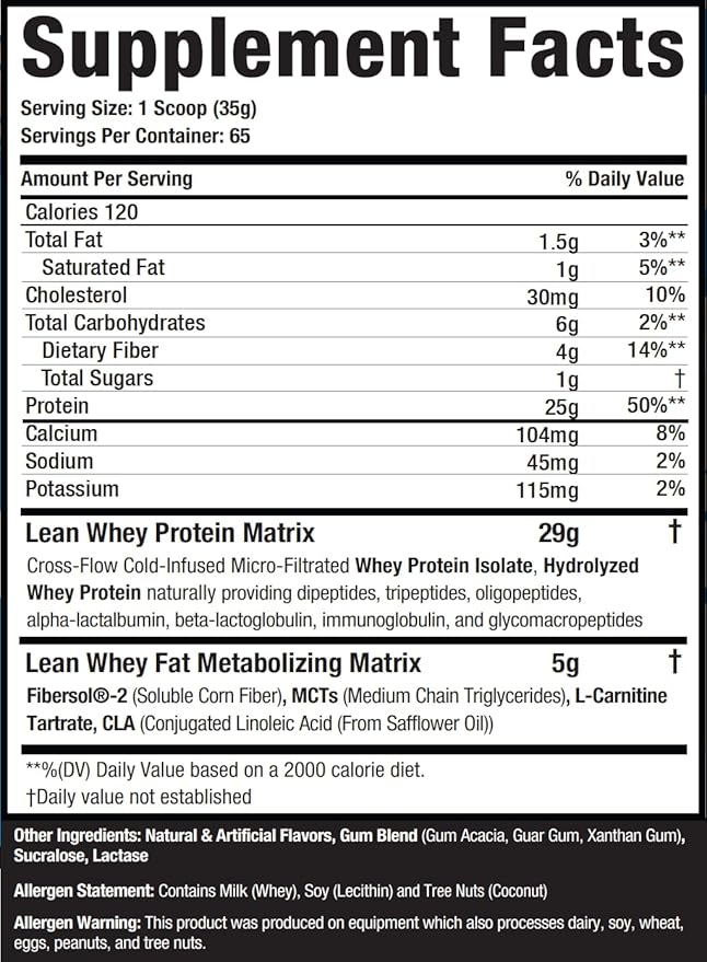 Musclesport Lean Whey Revolution™ Protein Powder - Whey Protein Isolate - Low Calorie, Low Carb, Low Fat, Incredible Flavors - 25g Protein per Scoop - 5lb Vanilla Ice Cream