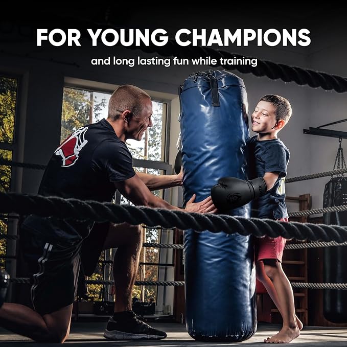 FIGHTR® Kids Boxing Gloves and More Stability | Junior Boys and Girls | Boxing, MMA, Muay Thai, Kickboxing & Martial Arts 04 06 oz | incl. Carry Bag