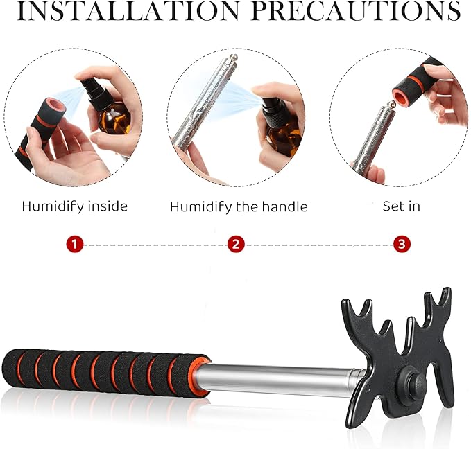 Skylety Retractable Billiard Cue Stick Bridge with Bridge Head, Snooker Set Billiard Pool Cue Accessory for Pool Table