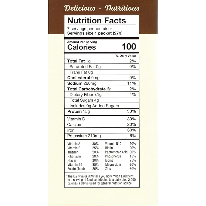 HealthyWise - High Protein 100 Calorie Pudding Shake, 15g Protein, Low Calorie, Low Carbs, Ideal Protein Compatible, 7 Servings Per Box (Chocolate)