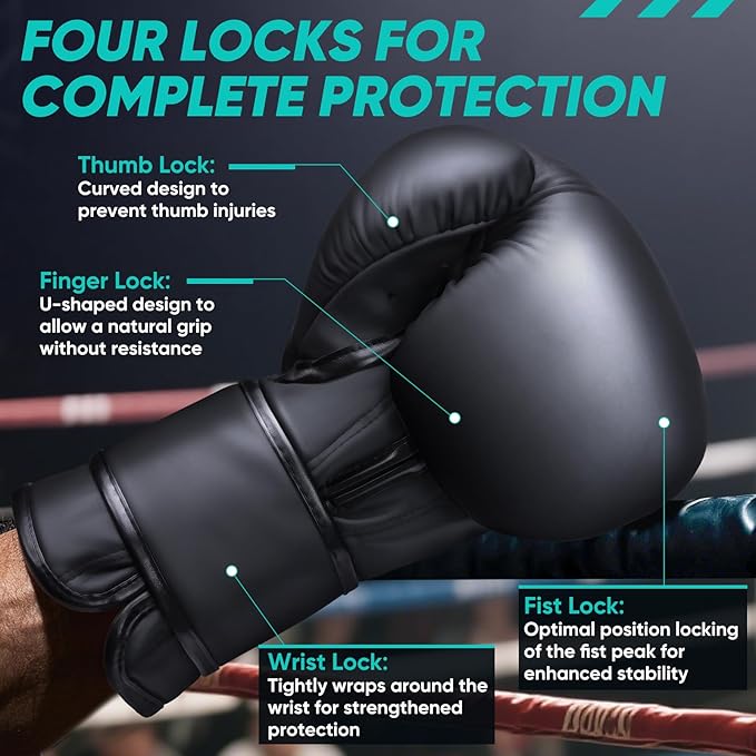 APEXUP Boxing Gloves for Men Women, Integrated Thickened Padding, Boxing Training Kickboxing Heavy Bag Gloves for MMA Kickboxing Muay Thai Sparring