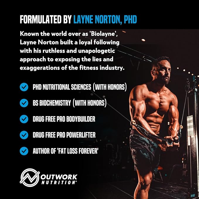 Outwork Nutrition Whey Isolate Protein Powder - Accelerates Muscle Building & Recovery - Low Lactose, Gluten-Free - Post Workout Supplement - Enhanced Protein Synthesis, Cookies & Cream, 1.8lbs