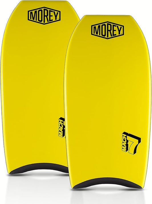MOREY® Mach 7, Pro Bodyboard; Body Boards for Beach, Embedded Rod for Durability, Engineered with HDPE Slick Bottom for Speed (2025 Model)