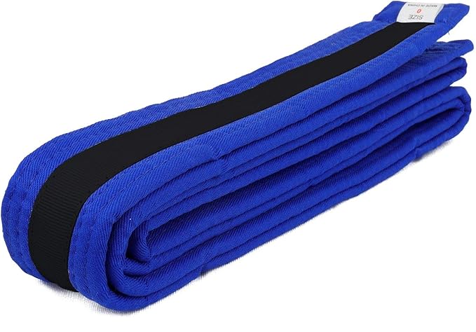 AAMA Color Belts with Black Stripe for Martial Arts - Taekwondo Karate Judo