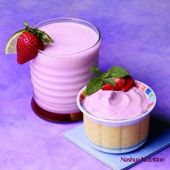 Pudding and Shake Aspartame Free - Strawberry (7/Box) - High Protein - Low Calorie - Low Fat - Low Carb