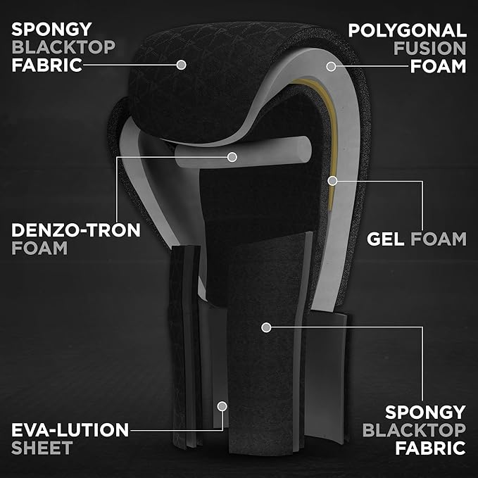 RDX Boxing Gloves, Maya Hide Leather Training Gloves for Muay Thai, Kickboxing, Sparring, Punch Bag, Punching Bag, Kickboxing Gloves, Martial Arts Training, Home Gym, Men, Women, 8 10 12 14 16 oz