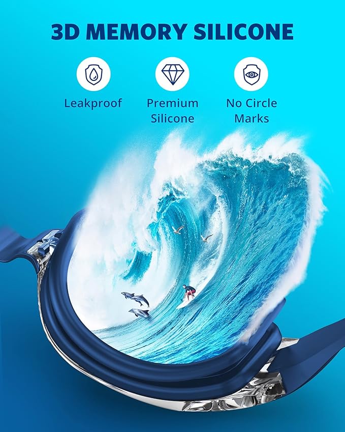 Aegend Swim Goggles, Swimming Goggles No Leaking Full Protection Adult Men Women Youth