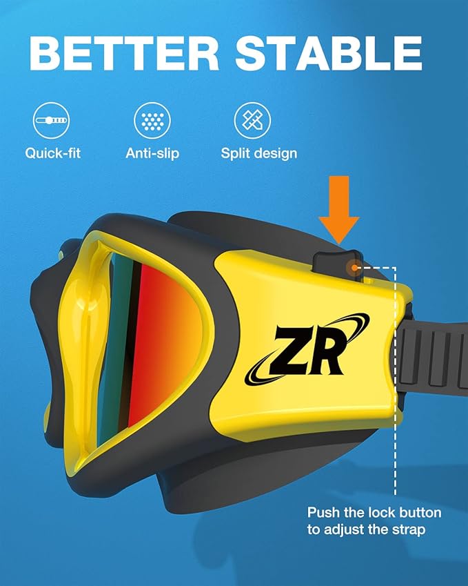 ZIONOR G1 Polarized Swimming Goggles for Unisex Adult Women Anti Fog 100% Anti UV Diving Goggles