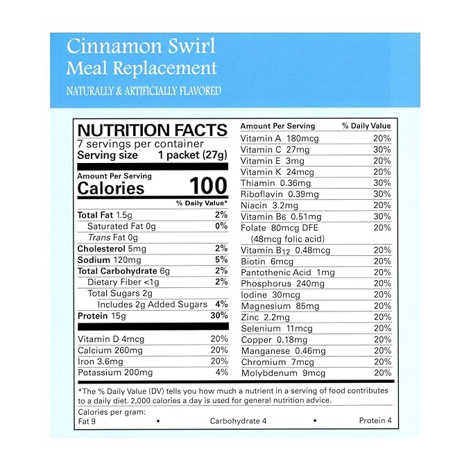 Nutmeg State Nutrition - Pudding or Shake, Low Calories, 15g Protein, Low Fat, 7 Servings Per Box (Cinnamon Swirl)