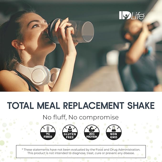 IDLife Vanilla Cookie NurishID Meal Replacement Shake - with Slow-Digesting Carbs, Superfoods, Vegetable Blend and Adaptogenic Mushrooms - 15 Servings