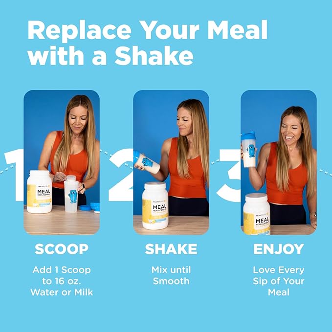 TransformHQ Meal Replacement Shake Powder 28 Servings (Vanilla) - Gluten Free, Non-GMO