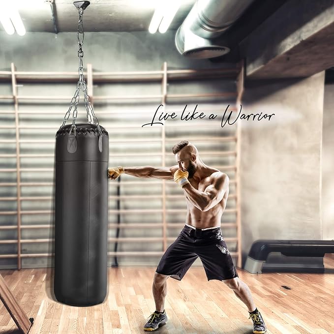 Yes4All Punching Bag Hanger, Stainless Steel Swivel Chain with 4 Snap Hooks for Heavy Bag, Gym Swing, Trapeze, and Hammock