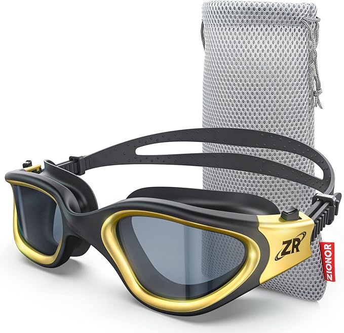 ZIONOR Swim Goggles, G1 MAX Polarized Anti-Fog Swimming Goggles for Men Women