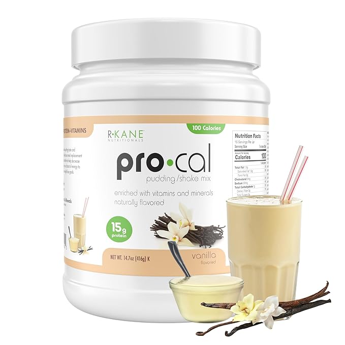 Pro-Cal Vanilla Meal Replacement Powder, 16.4 oz – High Protein, Low Calorie Shake & Pudding Mix – 16 Servings, Delicious & Easy to Prepare – Supports Healthy Weight Management, Vanilla