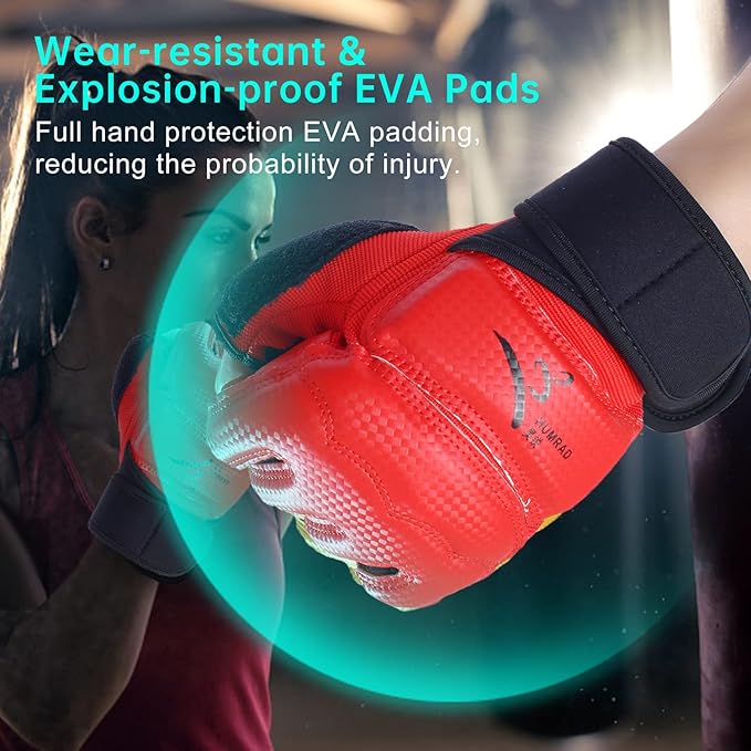 Kickboxing Sparring Gloves MMA Gloves Boxing Gloves for Men Women Kids Half Finger Punching Bag Gloves Fighting Gloves for Men Women Boxing Training