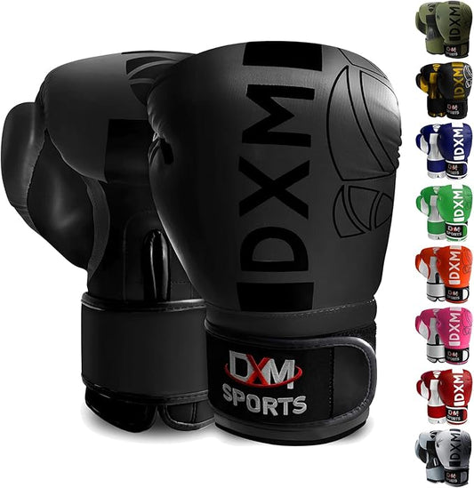 DXM SPORTS Boxing Gloves for Men & Women, Boxing Training Gloves, Kickboxing Gloves, Sparring Gloves, Heavy Bag Workout Gloves for Boxing, Kickboxing, Muay Thai, MMA