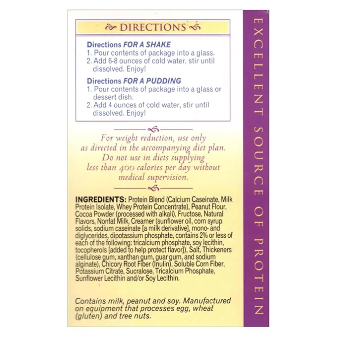 Healthywise Pudding or Shake, Low Calories, 15g Caseinate Protein, Aspartame Free, Low Fat, 7 Servings Per Box (Chocolate Peanut Butter)