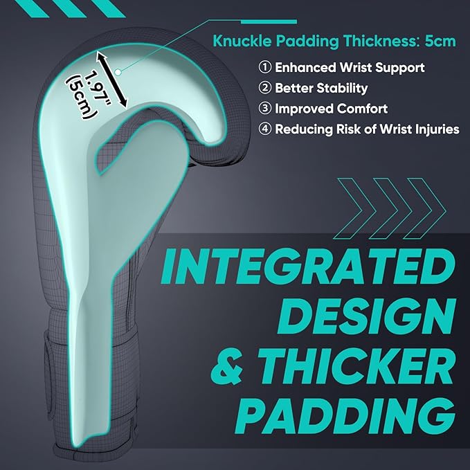 APEXUP Boxing Gloves for Men Women, Integrated Thickened Padding, Boxing Training Kickboxing Heavy Bag Gloves for MMA Kickboxing Muay Thai Sparring