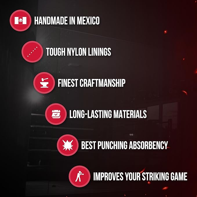 CLETO REYES Platform Leather Punching Speed Bag for Boxing, MMA, Muay Thai, Training Equipment, Classic Red, Small