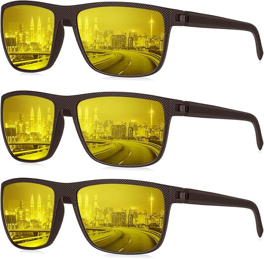 KALIYADI Polarized Sunglasses for Men, Lightweight Sun Glasses with UV Protection for Driving Fishing Golf