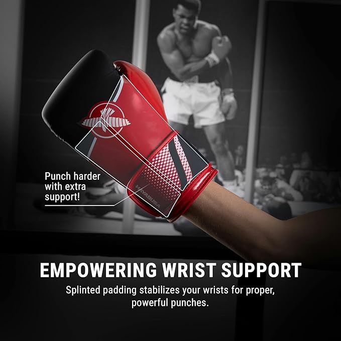 Hayabusa Sport Boxing Gloves for Men and Women – Dual-Splinted Wrist Support, Multi-Density Foam Padding, Contoured Fit – Ideal for Boxing, Kickboxing, and Muay Thai Training