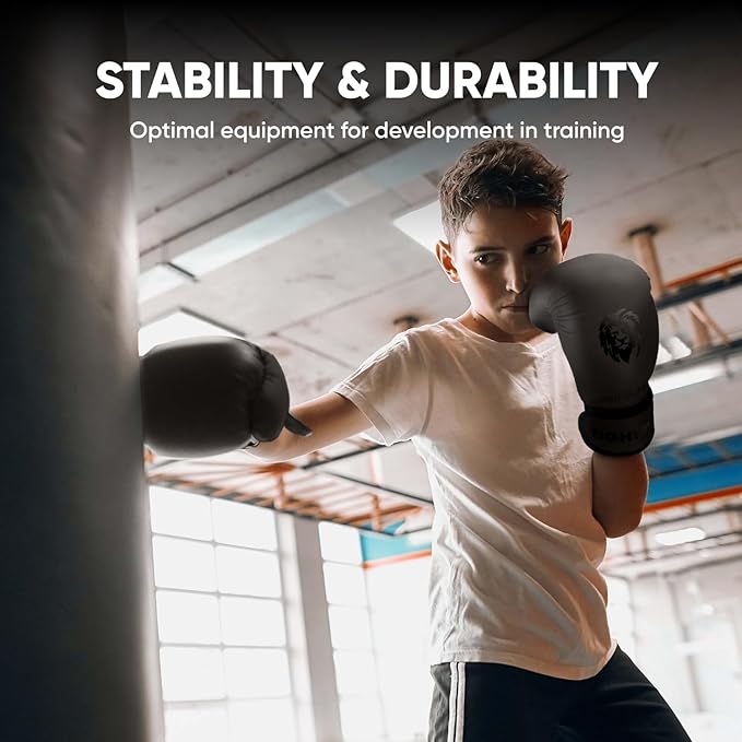 FIGHTR® Kids Boxing Gloves and More Stability | Junior Boys and Girls | Boxing, MMA, Muay Thai, Kickboxing & Martial Arts 04 06 oz | incl. Carry Bag
