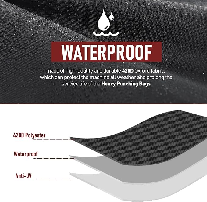 Freestanding Punching Bag Cover Outdoor Waterproof Protective Cover for Boxing Bag