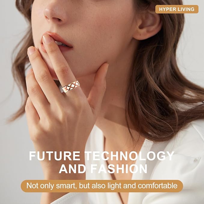 Smart Ring Health Tracker, Sleep Tracker Ring with Heart Rate, Waterproof Fitness Ring for Activity Monitoring/Steps/Distance/Calories, Air Gesture (9)