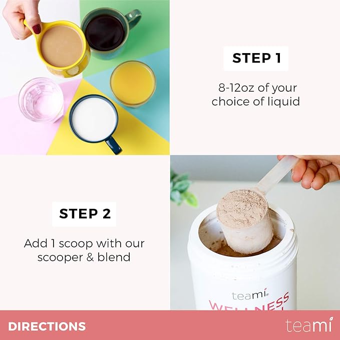 Teami Wellness Vegan Protein Powder - Organic Ingredients (14 Servings, 13.6 Ounce) Smooth Textured Chocolate Plant Based Protein Powder, Low Net Carbs, Non-GMO, Dairy Free, Soy Free, No Sugar Added