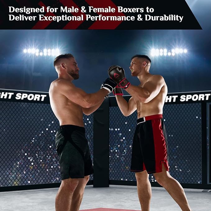 Durable and Comfortable Boxing Gloves Men and Boxing Gloves Women, Extra Thick Padding for Beginner Boxers and Training Fitness, Ideal for Both Men Boxer and Women Boxer