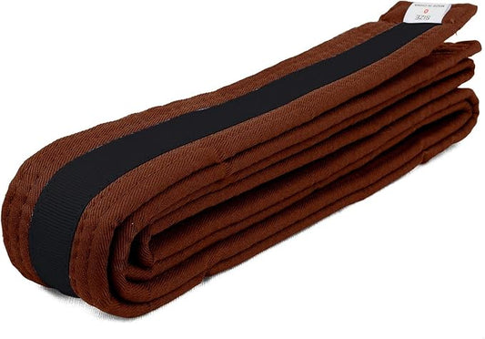 AAMA Color Belts with Black Stripe for Martial Arts - Taekwondo Karate Judo