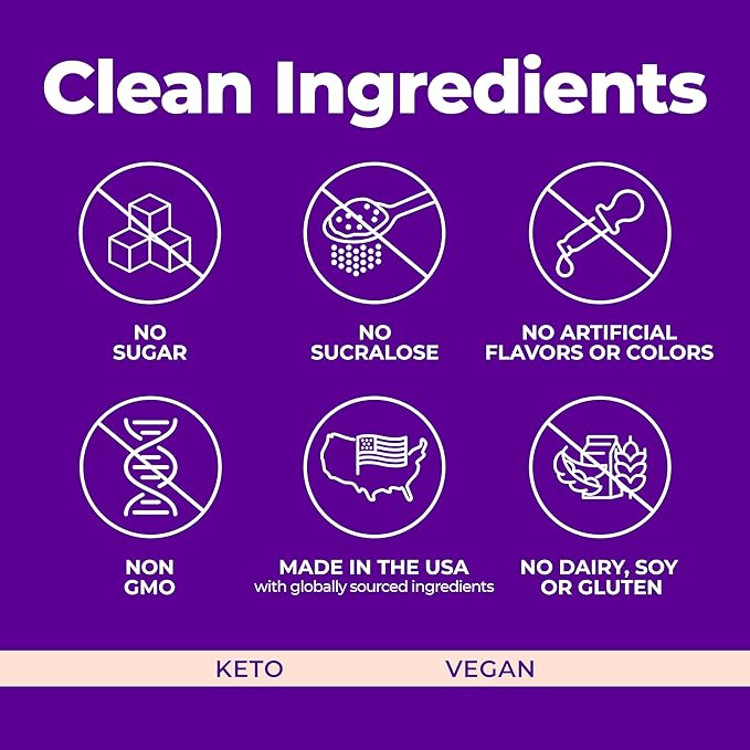 Pureboost Clean Energy Booster, Refreshing Energy Drink Mix with B12 Vitamins, Electrolytes, Antioxidants, Sugar-Free with No Sucralose (Acai Alert, 30 Count)