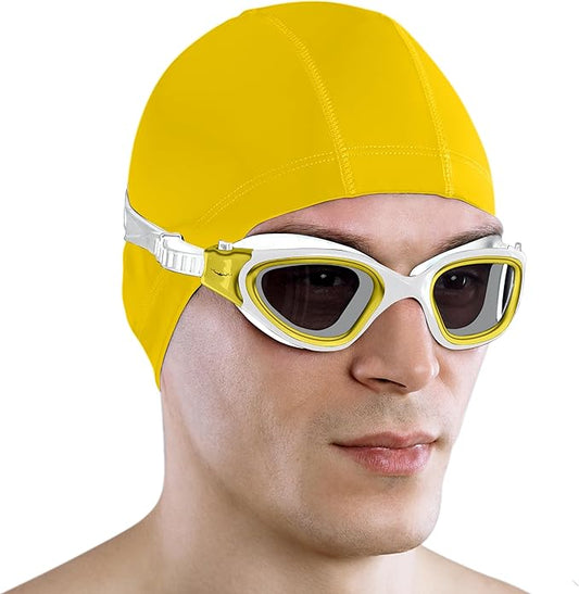 AqtivAqua Swimming Goggles, DX Wide View Swim Goggles for Adult Men Women, Anti Fog No Leaking