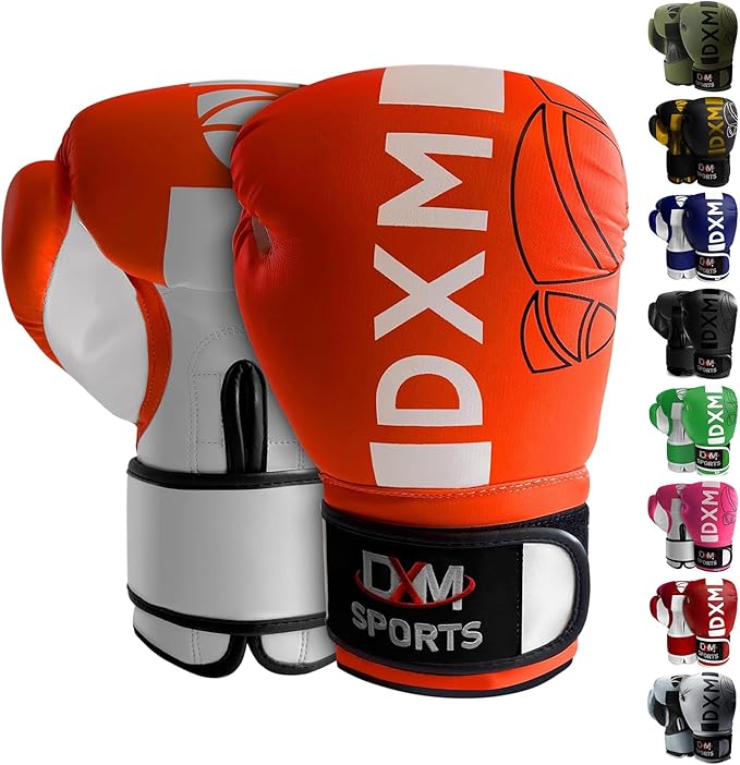 DXM SPORTS Boxing Gloves for Men & Women, Boxing Training Gloves, Kickboxing Gloves, Sparring Gloves, Heavy Bag Workout Gloves for Boxing, Kickboxing, Muay Thai, MMA