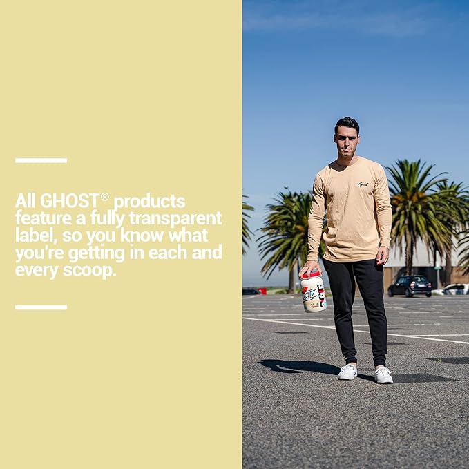 GHOST Whey Protein Powder, Peanut Butter Cereal Milk - 2LB, 26G of Protein - Whey Protein Blend - ­Post Workout Fitness & Nutrition Shakes, Smoothies, Baking & Cooking - Soy & Gluten-Free