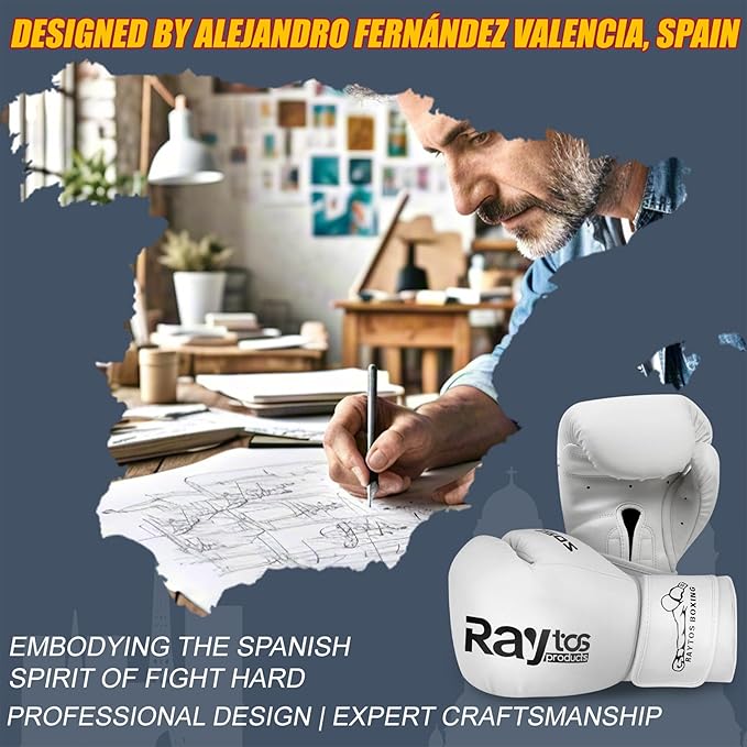 Boxing Gloves for Men & Women Pro Training | Wrist Protection 15° Hook & Loop | Triple Latex Padding | PU Leather for Muay Thai MMA Kickboxing Sparring|Sizes 10-16 oz