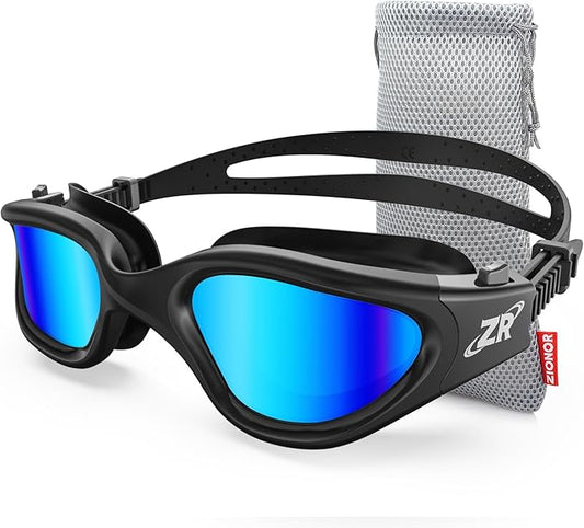 ZIONOR G1 Polarized Swimming Goggles for Unisex Adult Women Anti Fog 100% Anti UV Diving Goggles