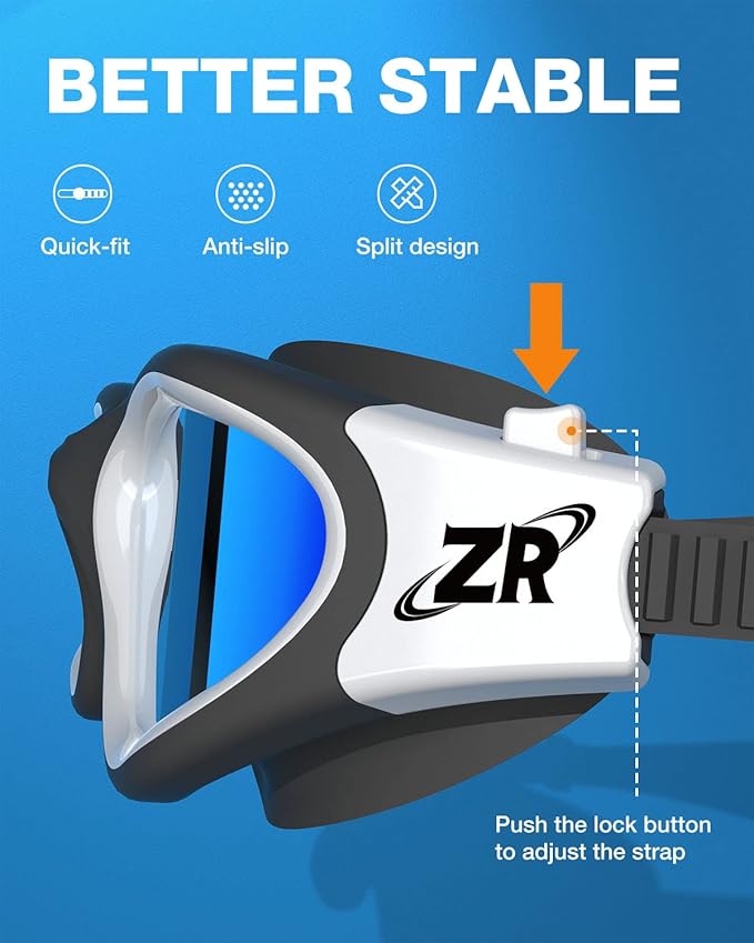 ZIONOR G1 Polarized Swimming Goggles for Unisex Adult Women Anti Fog 100% Anti UV Diving Goggles