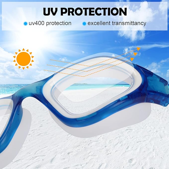 WIN.MAX Polarized Swimming Goggles Swim Pool Goggles Anti Fog Anti UV No Leakage Clear Vision for Men Women Adults Teenagers