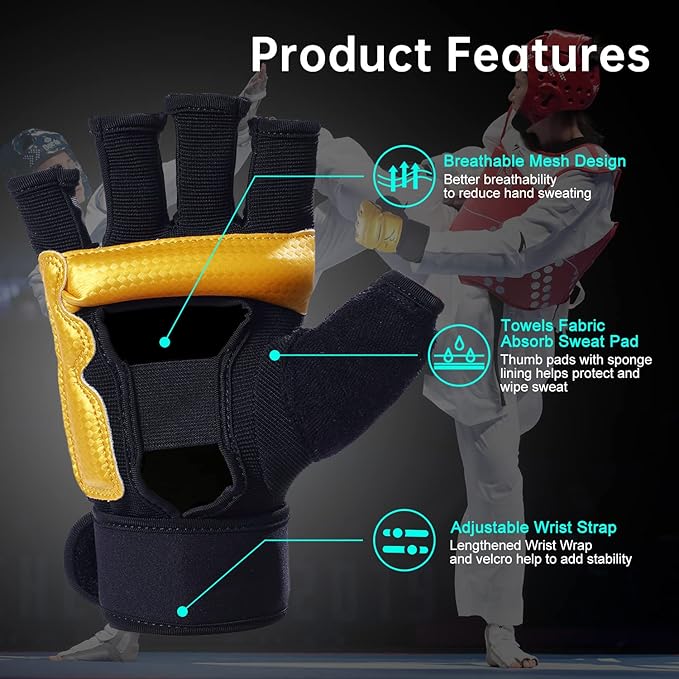 Kickboxing Sparring Gloves MMA Gloves Boxing Gloves for Men Women Kids Half Finger Punching Bag Gloves Fighting Gloves for Men Women Boxing Training