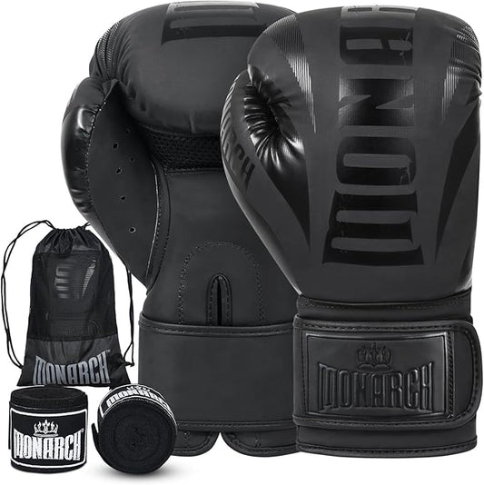 Boxing Gloves Men Women with Hand Wraps for Boxing, Muay thai, kickboxing, Punching Bag Workout traing and Sparing Gear Complete Boxing Kit, Size 8-16 OZ