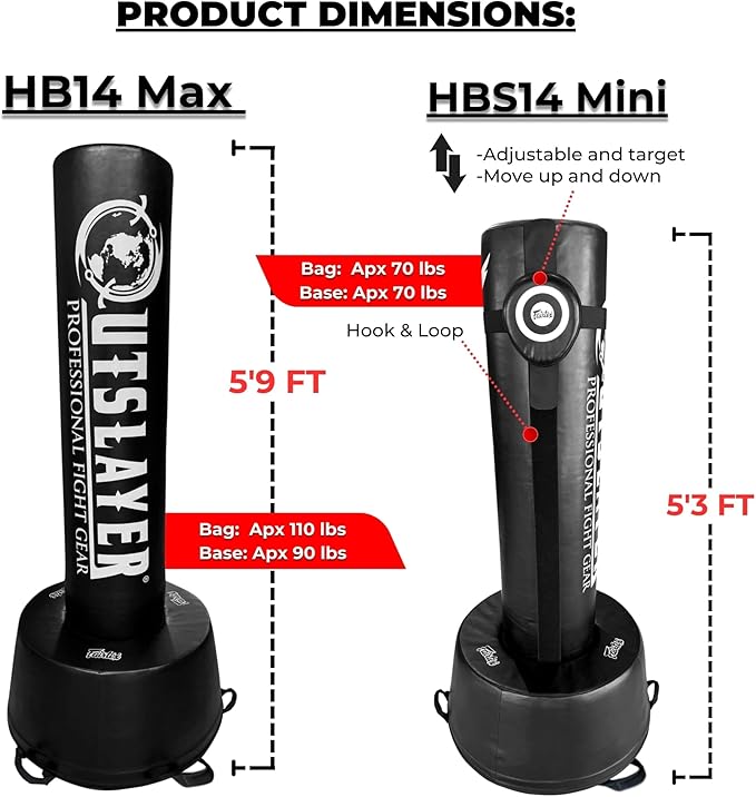 New Free Standing Max Punching Bag – Heavy Duty Foam-Based Bag with Soft Base for Boxing, Kickboxing, MMA, Drills & Cardio