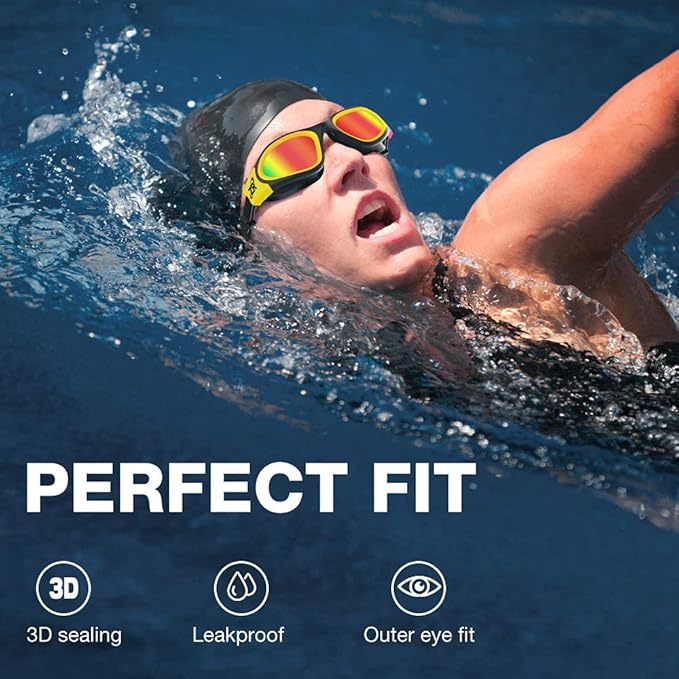 ZIONOR G1 Polarized Swimming Goggles for Unisex Adult Women Anti Fog 100% Anti UV Diving Goggles