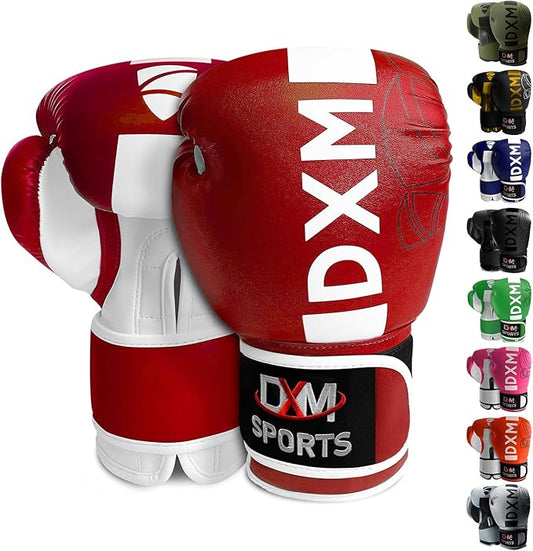 DXM SPORTS Boxing Gloves for Men & Women, Boxing Training Gloves, Kickboxing Gloves, Sparring Gloves, Heavy Bag Workout Gloves for Boxing, Kickboxing, Muay Thai, MMA