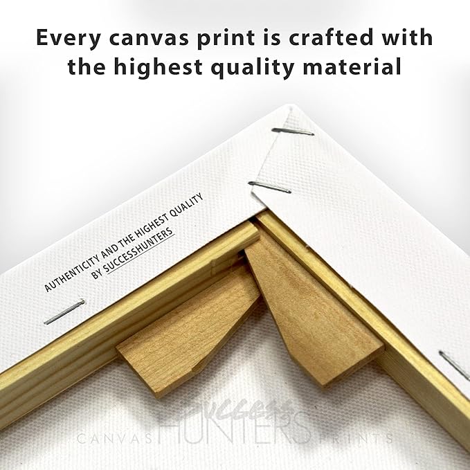 SuccessHunters Luxury Gold Watch Canvas Print Office Wall Decoration Home Decor Modern Art Prints Inspiration Motivation Inspire Entrepreneur Quote Inspirational Motivational House Decal (8 x 8 in)