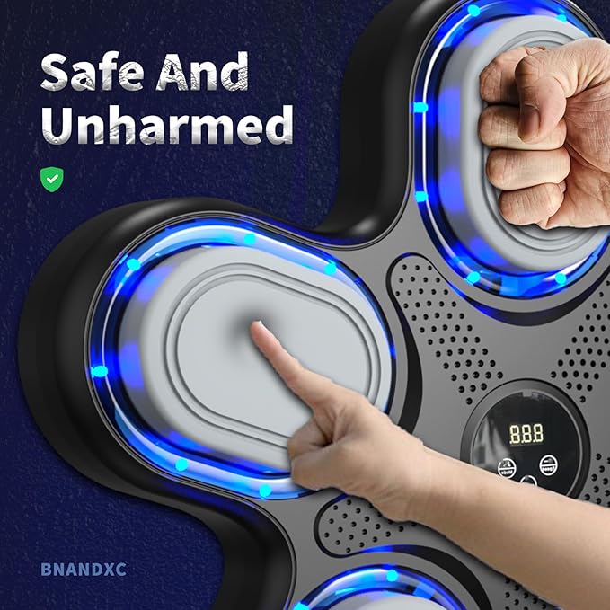 Music Boxing Machine with Boxing Gloves,Trainer, Electronic Boxing Target Workout Punching Equipment for Home, Indoor,Boxing Workout for Kids,Student Boxing Workout