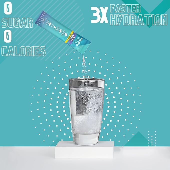 Electrolyte Powder Sugar-Free Hydration Packets Acai Berry HydroMATE 30 Sticks