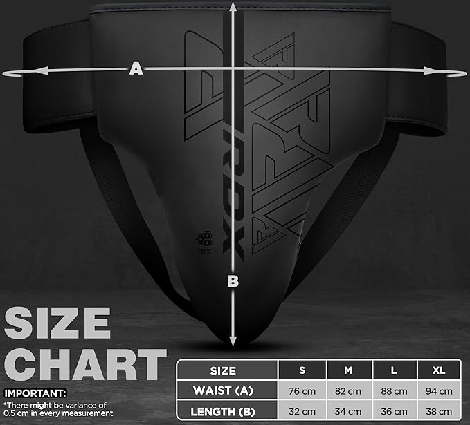 RDX Groin Protector for Boxing, Muay Thai, Kickboxing and MMA Fighting, Maya Hide Leather Abdo Gear for Martial Arts Training, Men Jockstrap Abdominal Protector for Sparring, Taekwondo and Grappling