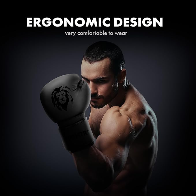 FIGHTR® Pro Boxing Gloves Made of Genuine Leather | Men and Women | for Boxing, MMA, Muay Thai, Kickboxing & Martial Arts 10 12 14 16 oz | incl. Carrying Bag